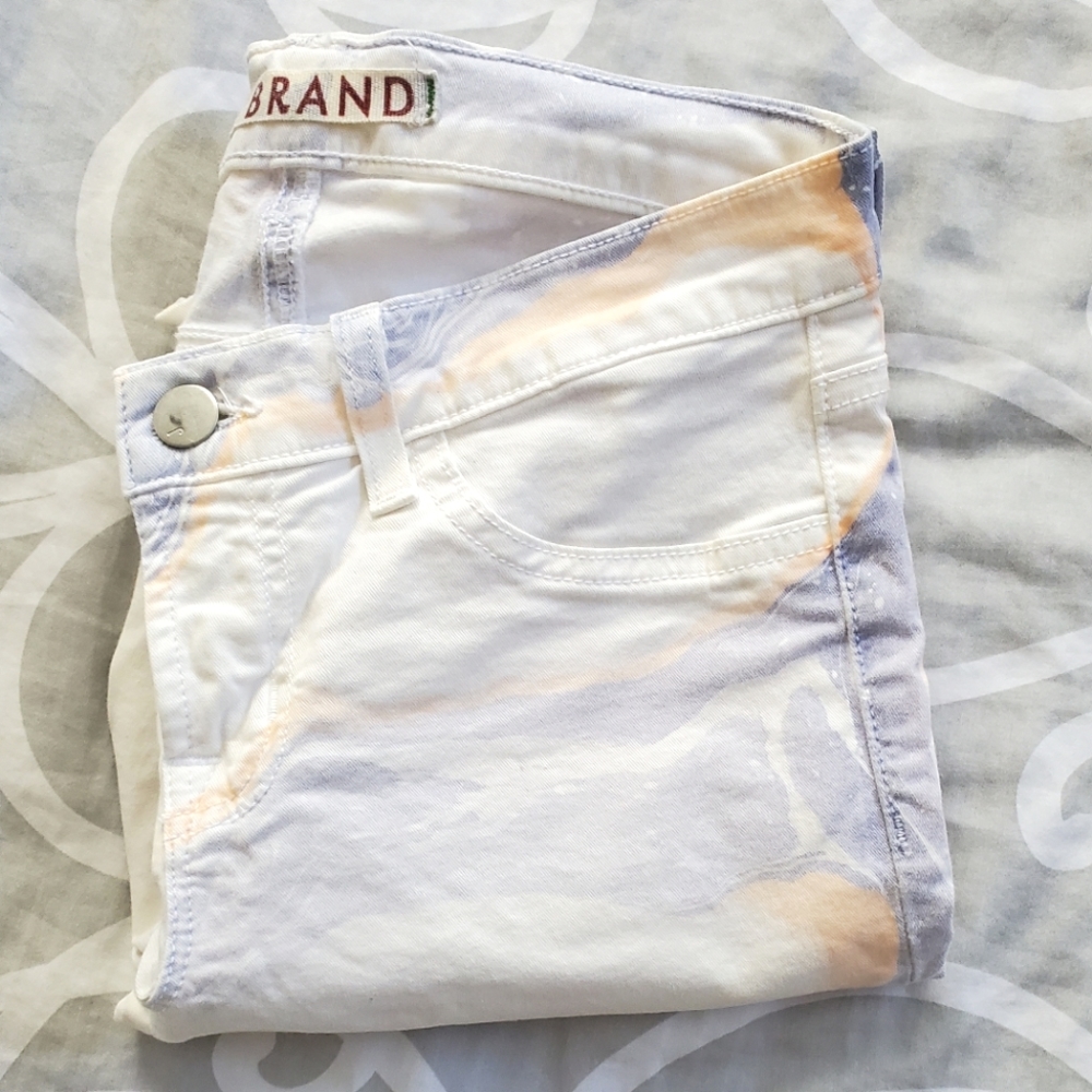 J Brand Marble Tie-dye Skinny Jeans